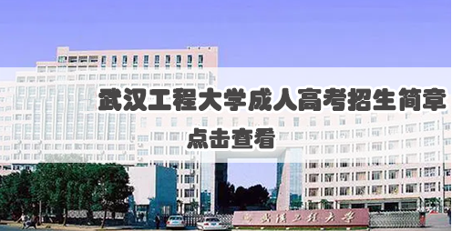 2021年武汉工程大学成人高等学历教育招生简章